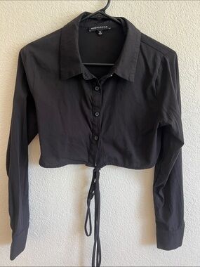 Kendal & Kylie Cropped Button Down